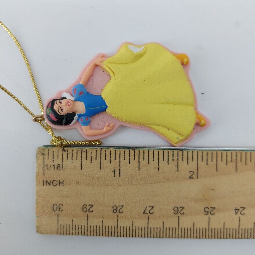 Disney Princess Snow White Christmas Ornament Yellow Blue - Picture 7 of 7